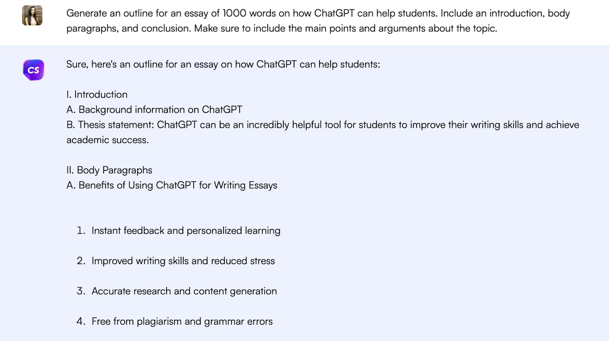 ChatSonic az esszé vázlatához – A ChatGPT használata esszé írásához
