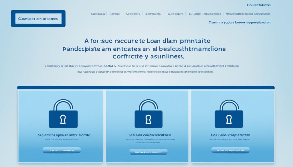 secure loan company websites