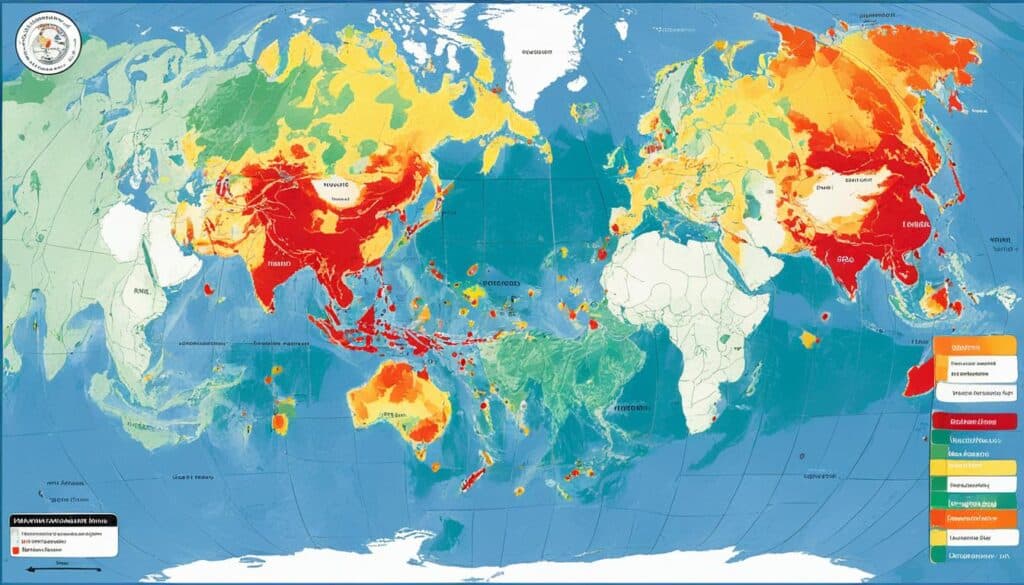 Earthquake risk by region