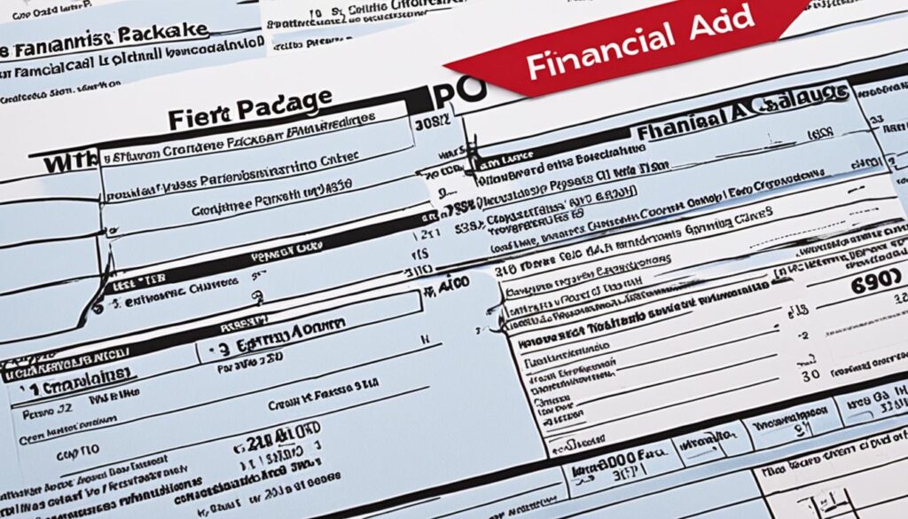 financial aid package comparison